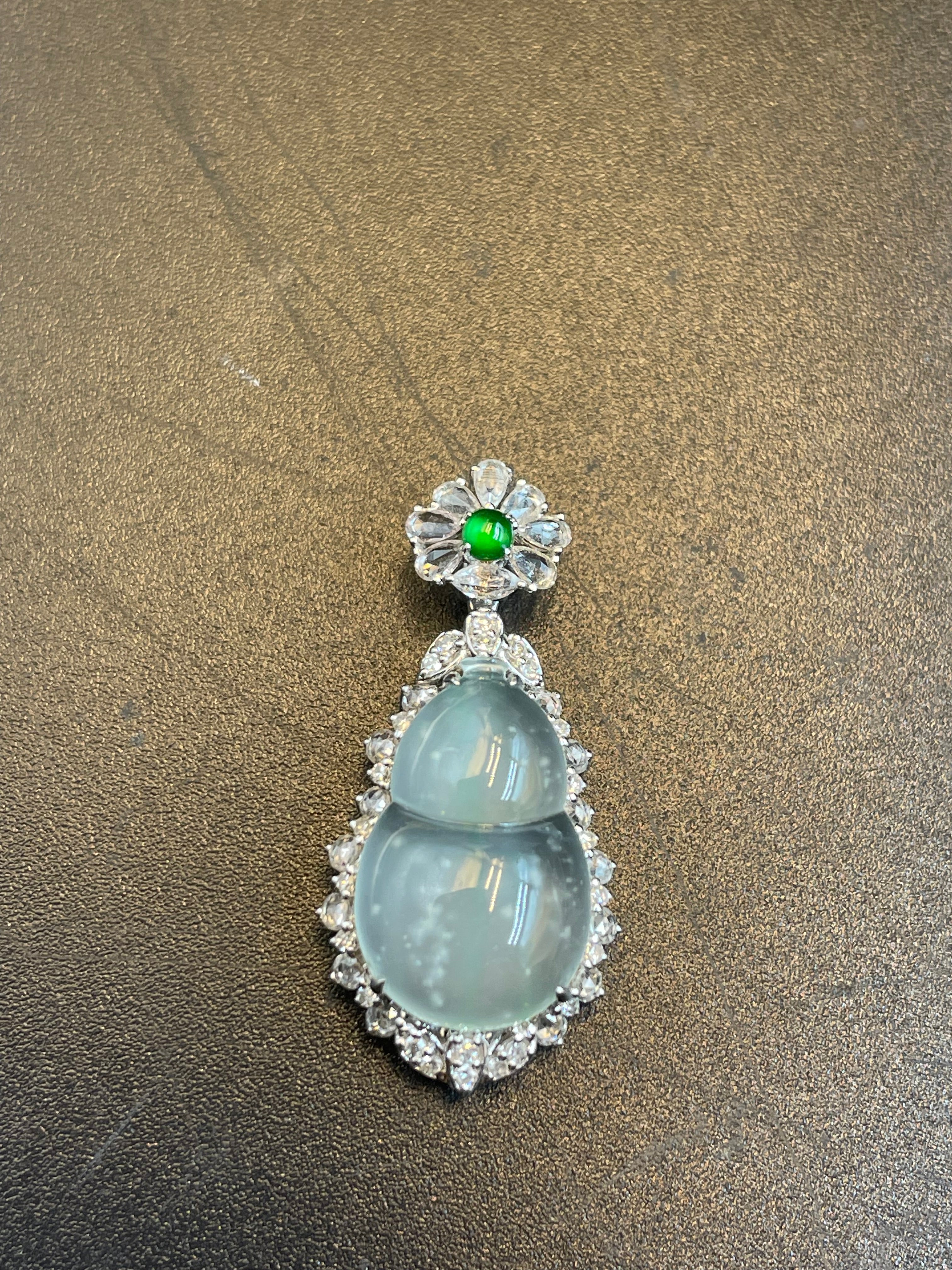 緬甸翡翠冰種福祿吊墜