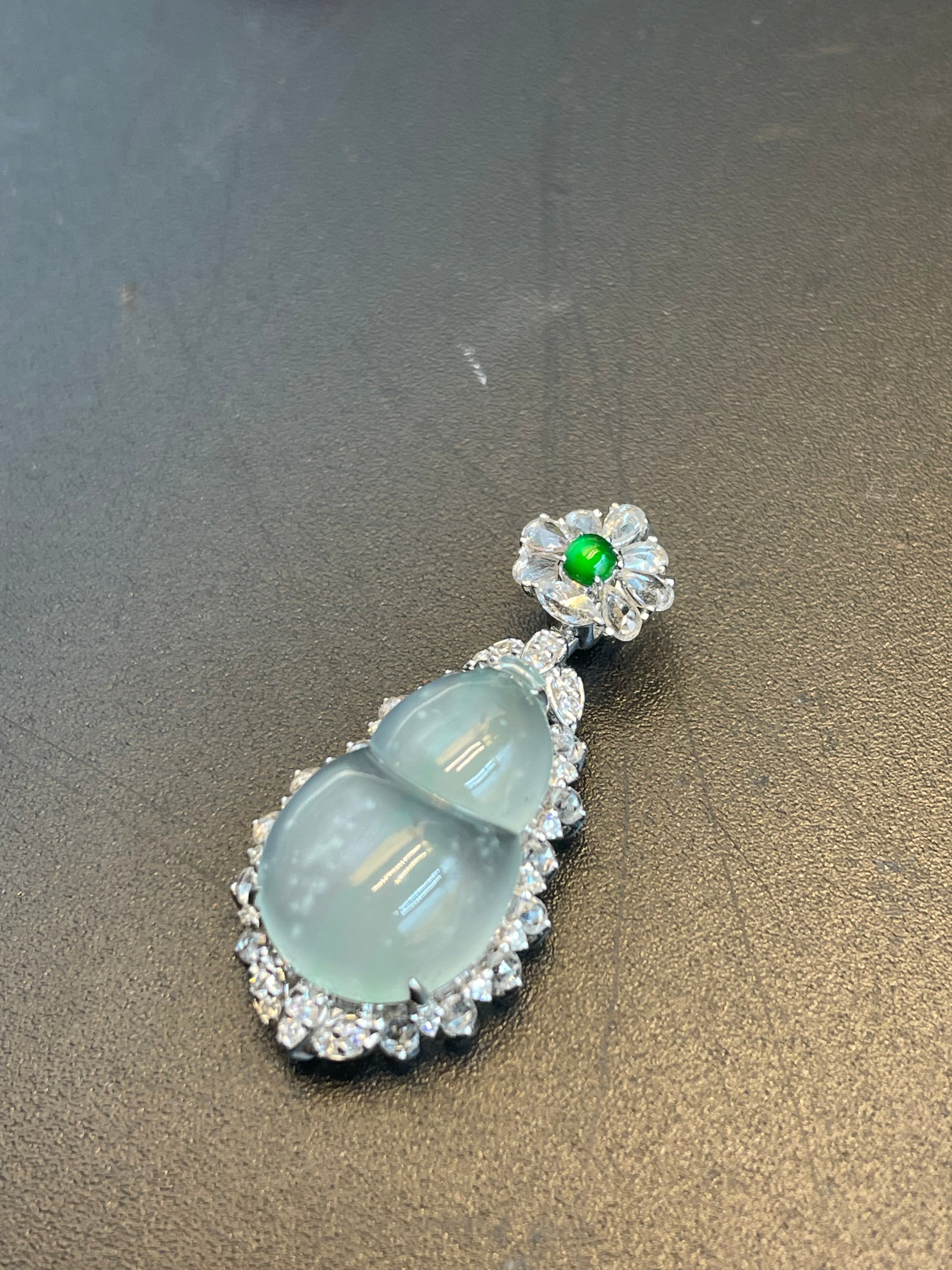 緬甸翡翠冰種福祿吊墜