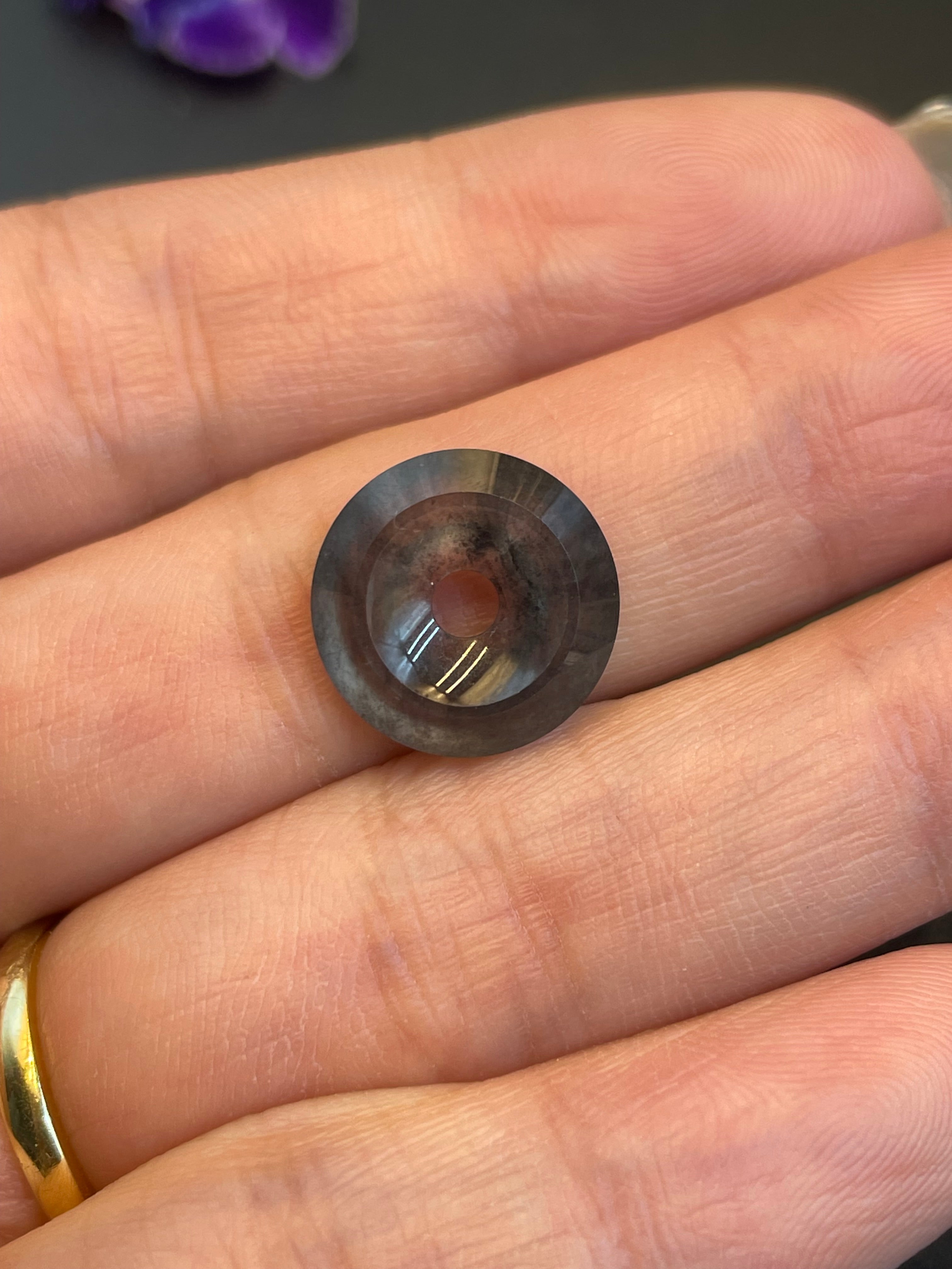 緬甸翡翠冰種平安扣吊墜