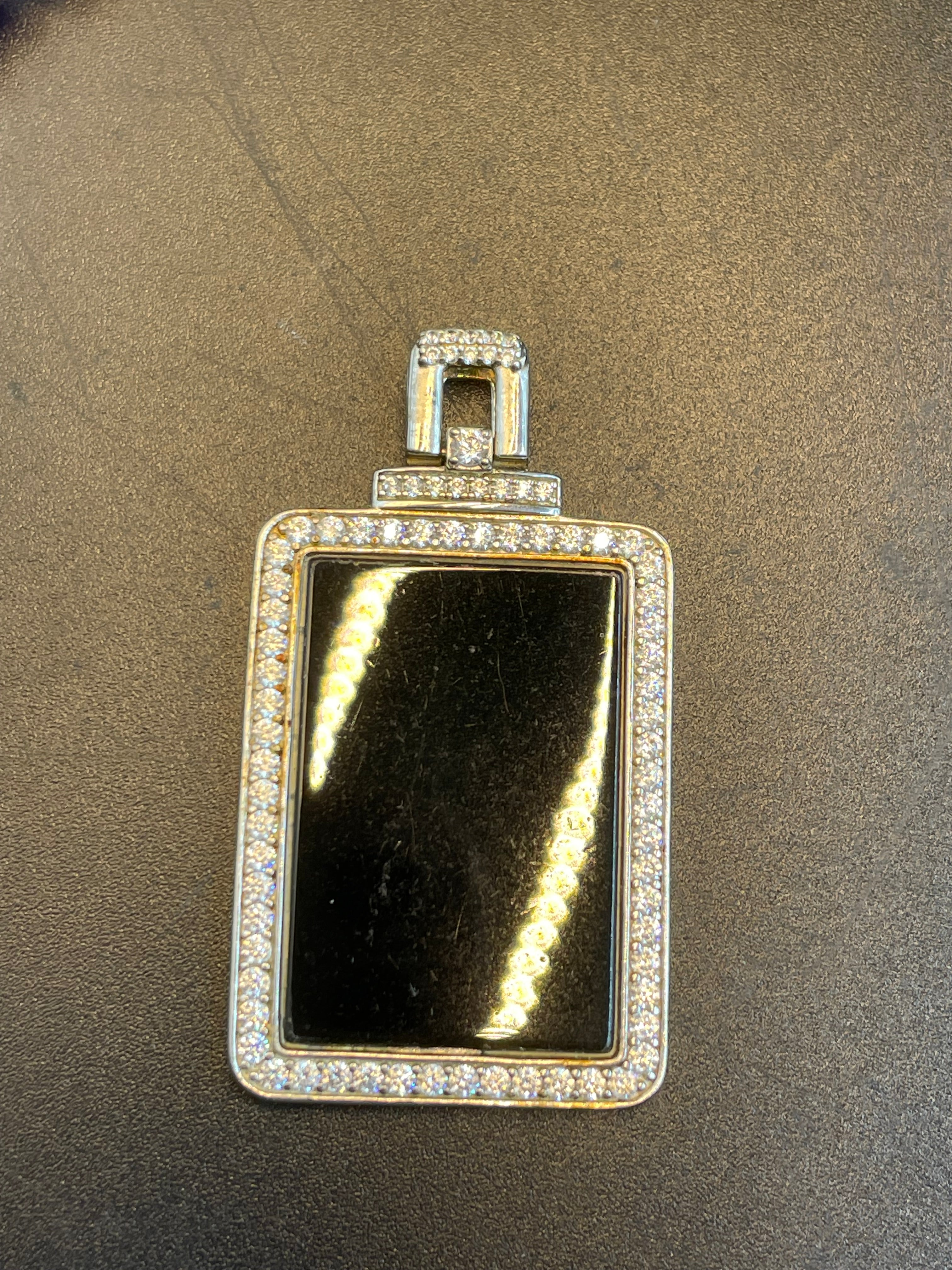 天然翡翠无事牌墨翠吊墜