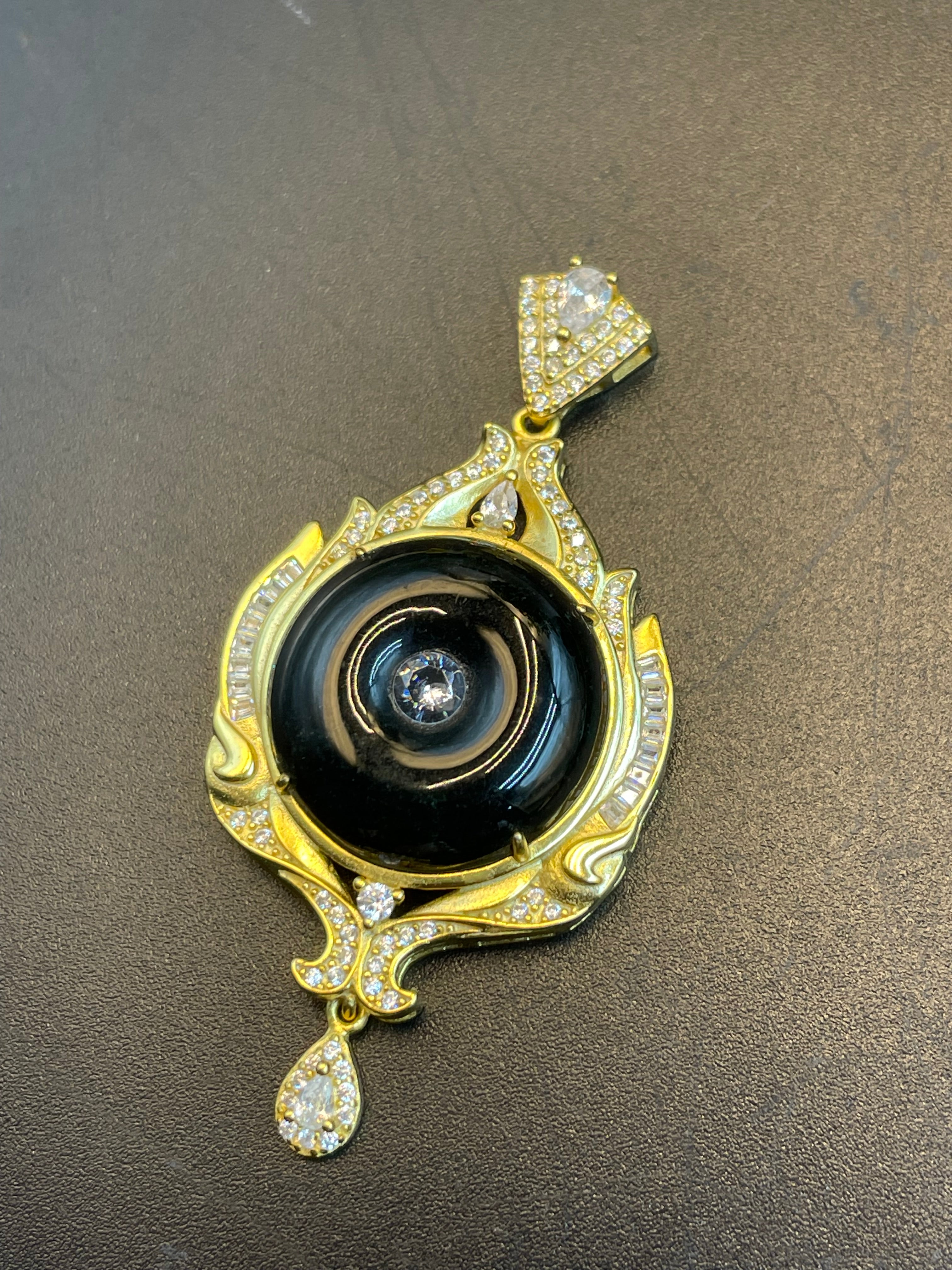 天然翡翠平安扣墨翠吊墜