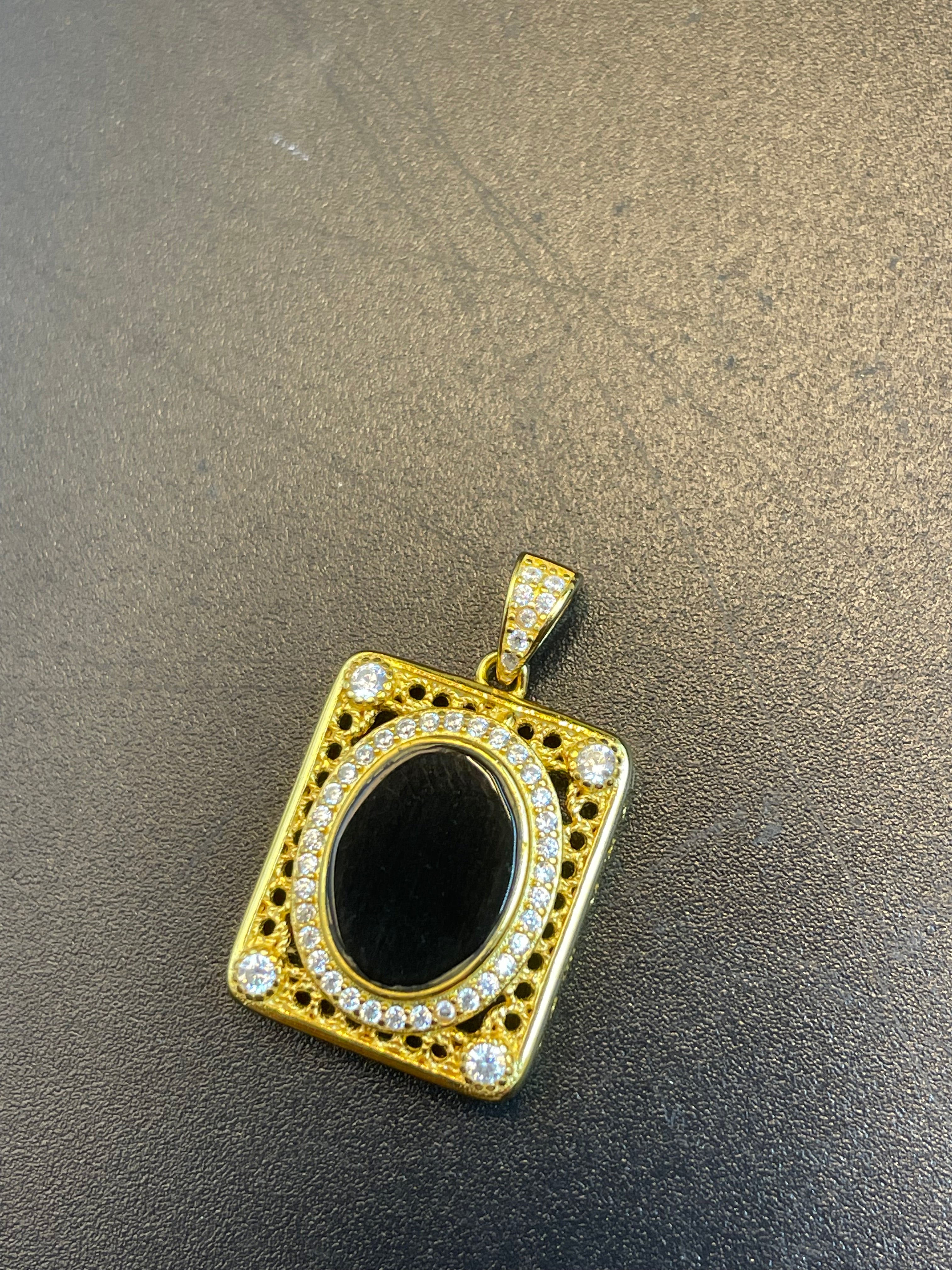 天然翡翠墨翠吊墜