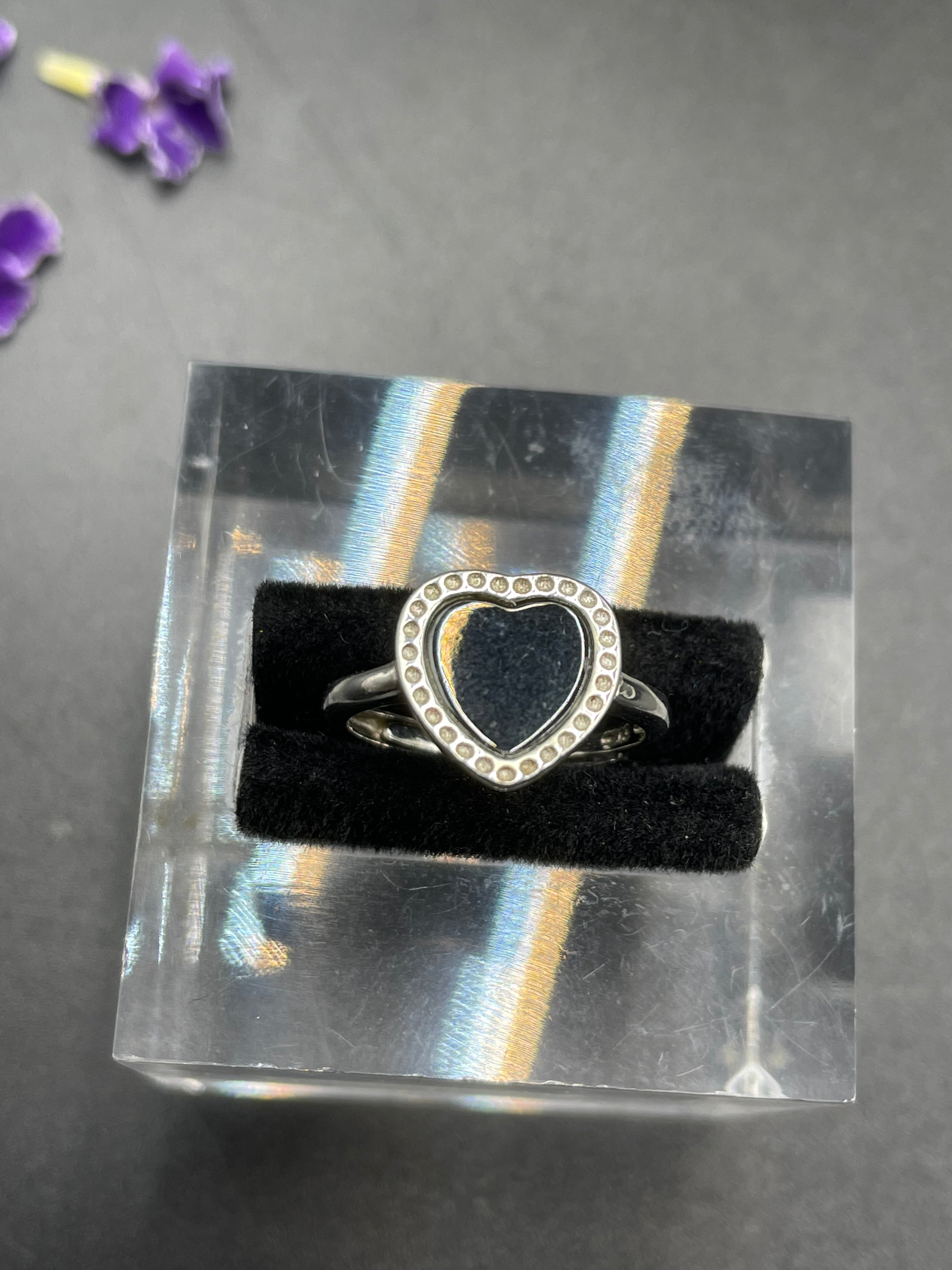 天然翡翠方形/圓形/愛心/葫蘆墨翠戒指