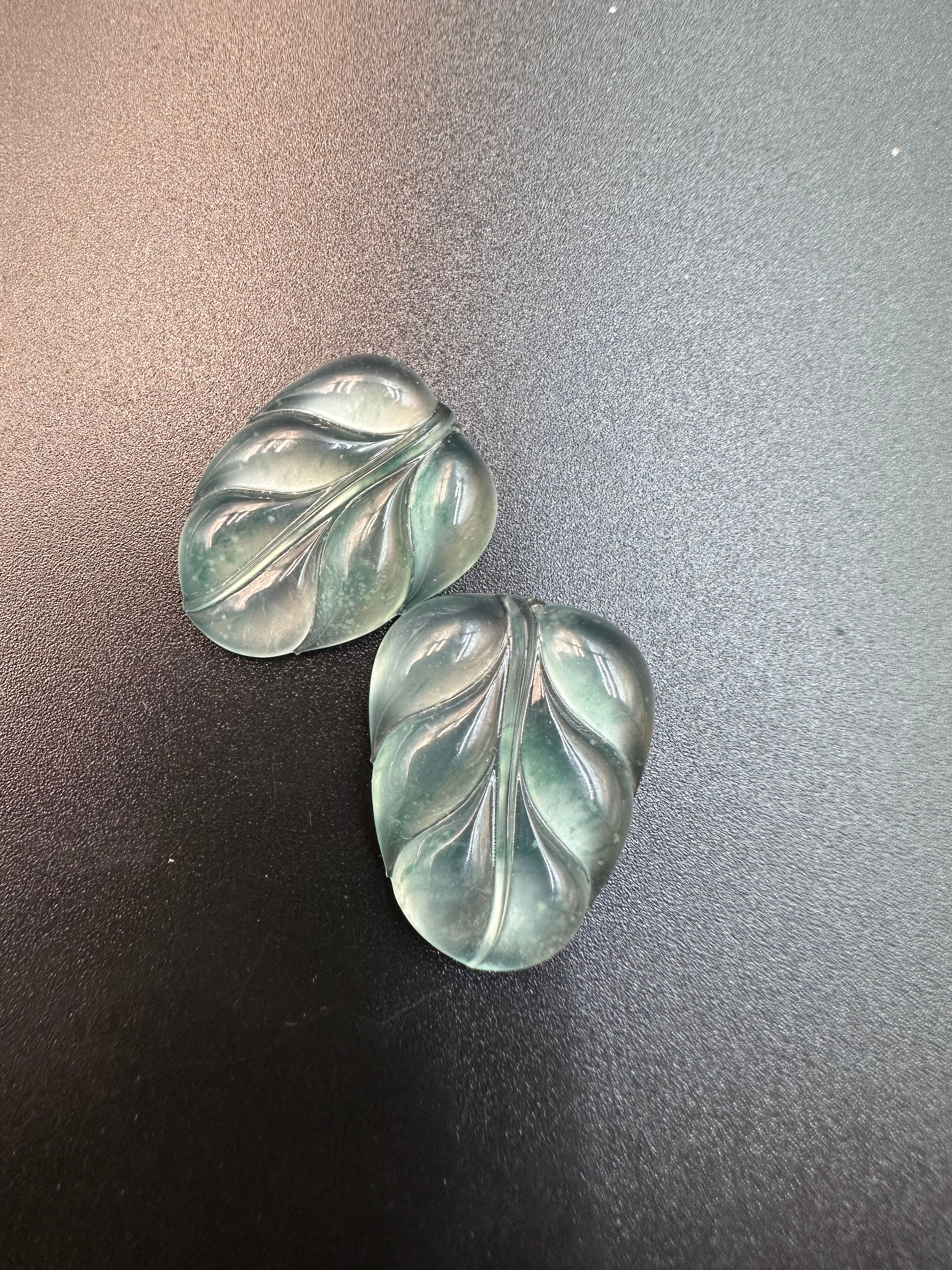 緬甸翡翠葉子吊墜