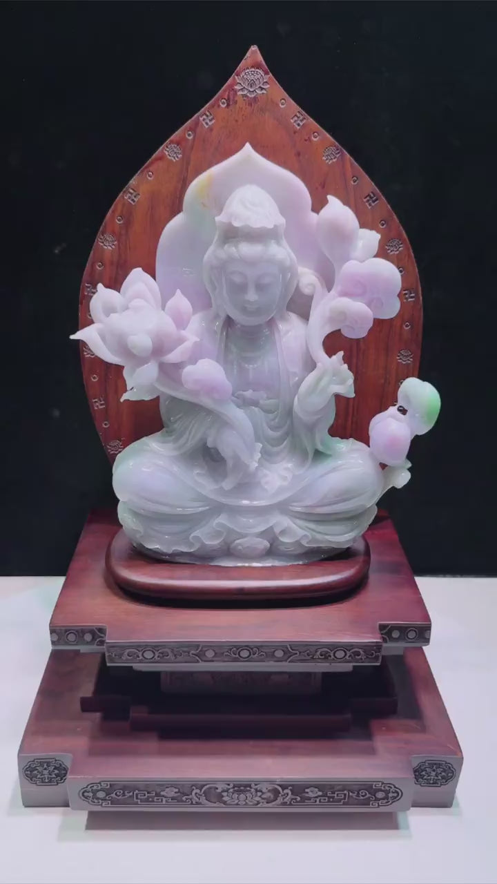 翡翠观音擺件