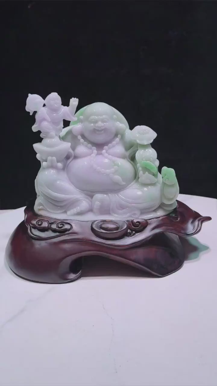 翡翠彌勒佛公擺件