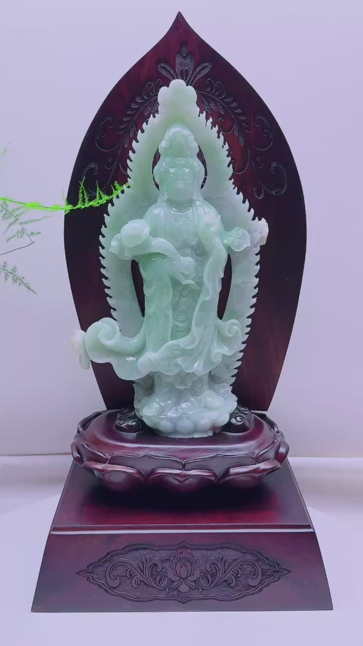 翡翠观音擺件