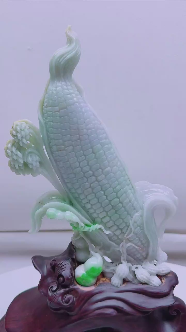 翡翠金玉滿堂擺件