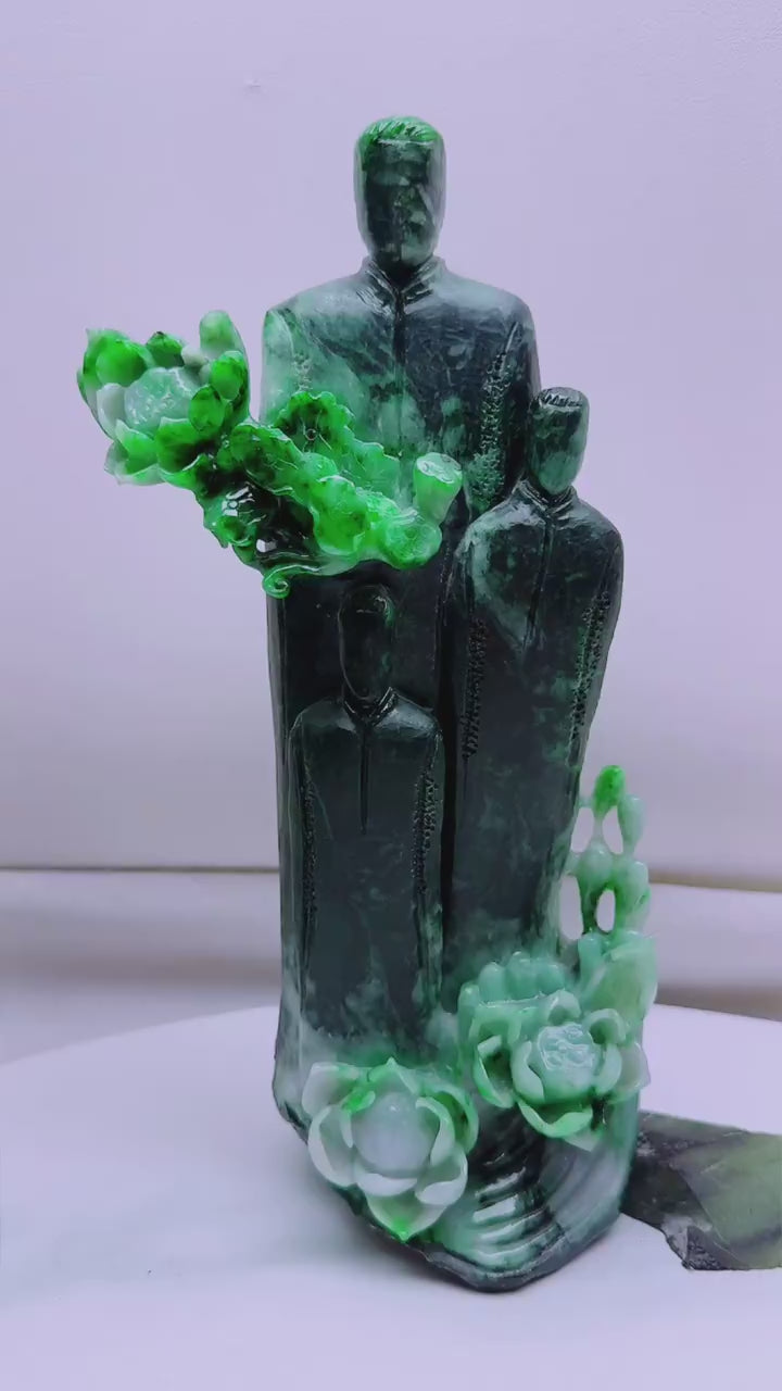 翡翠一品清廉擺件