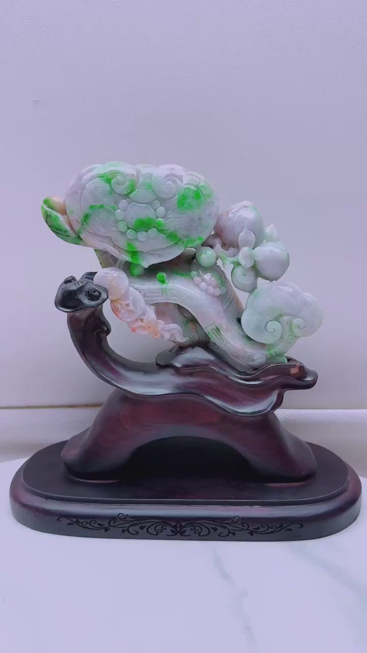 翡翠如意擺件