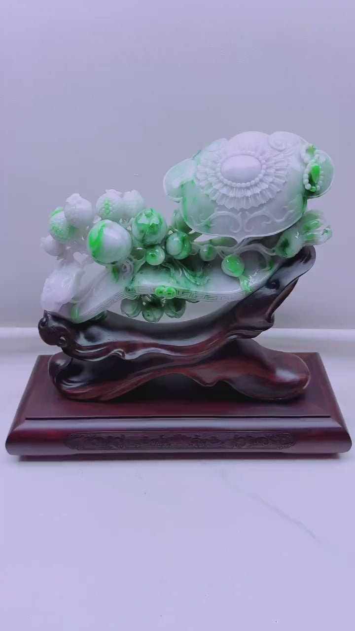 翡翠 如意滿滿擺件