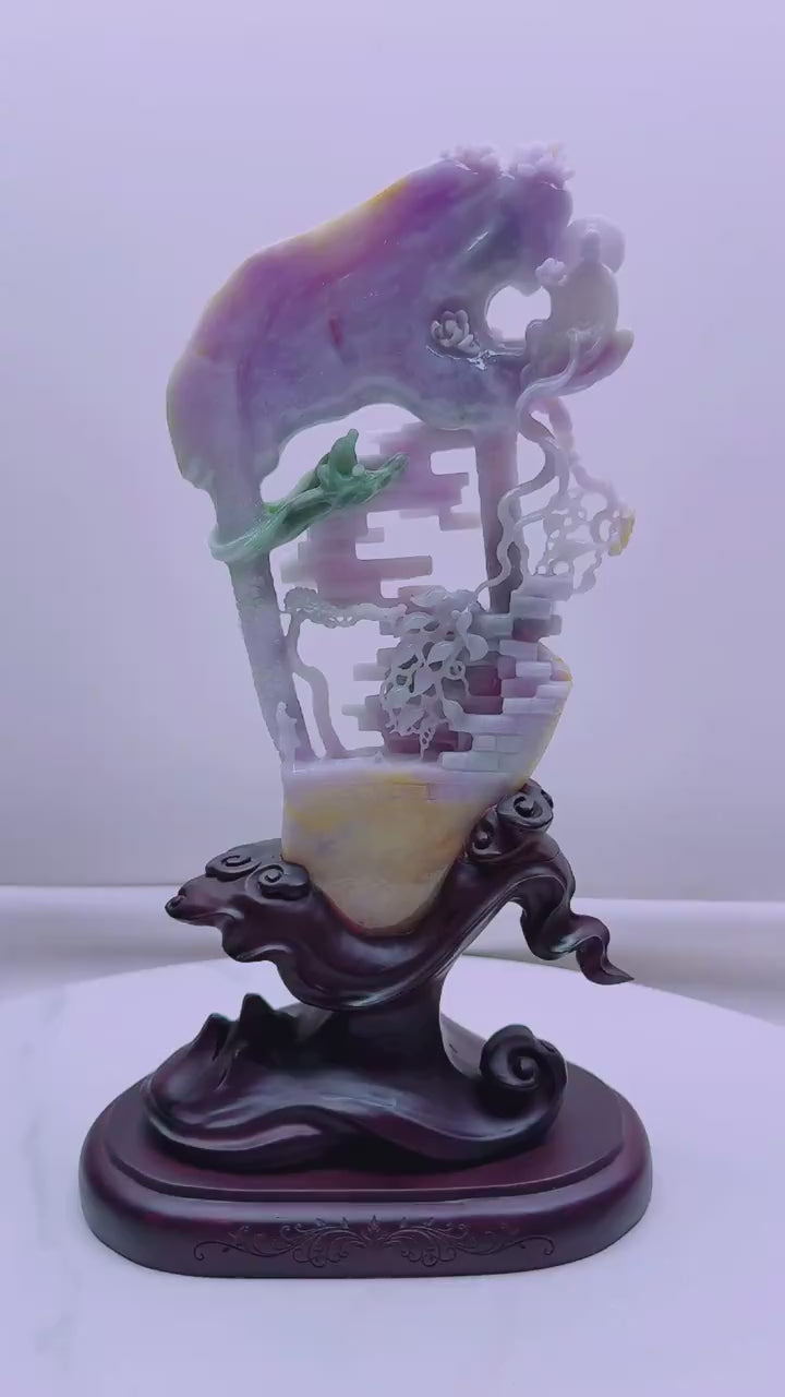 翡翠悟道擺件