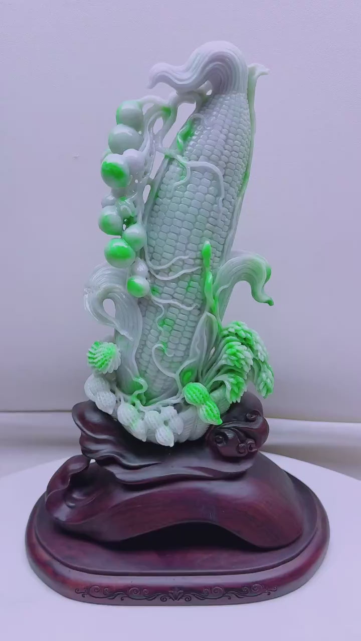 翡翠金玉滿堂擺件