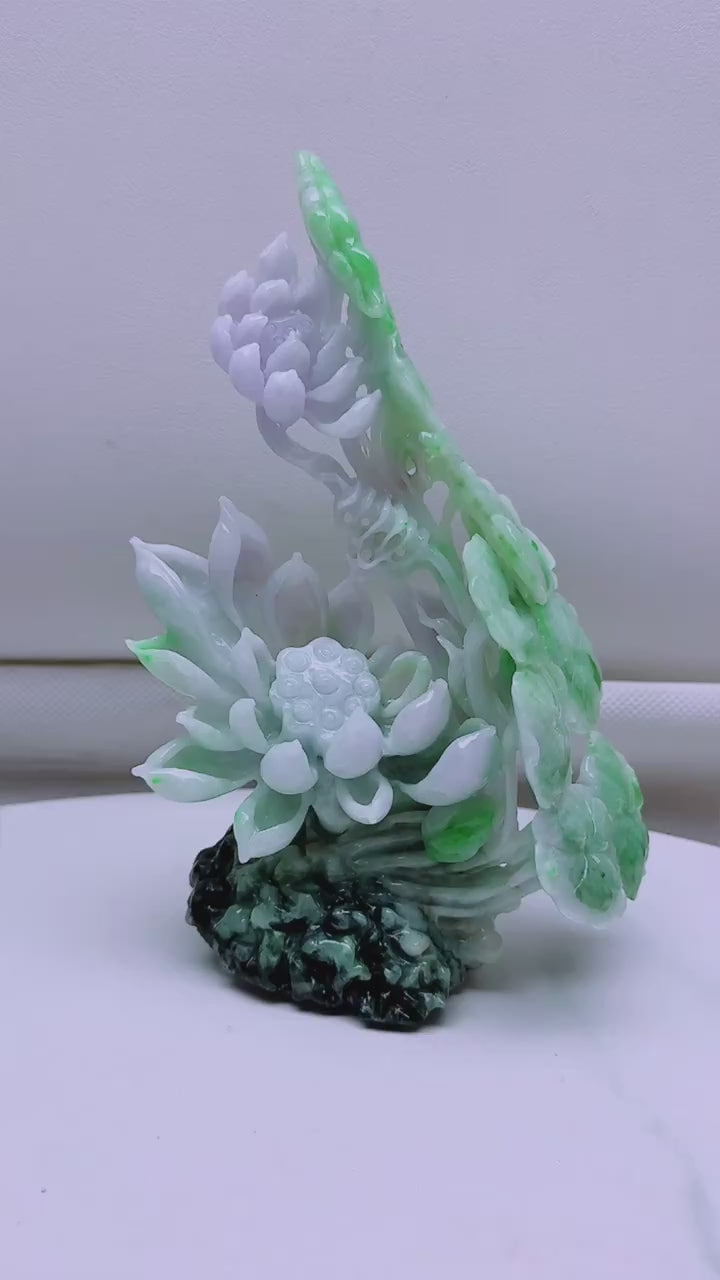 翡翠一路連科擺件