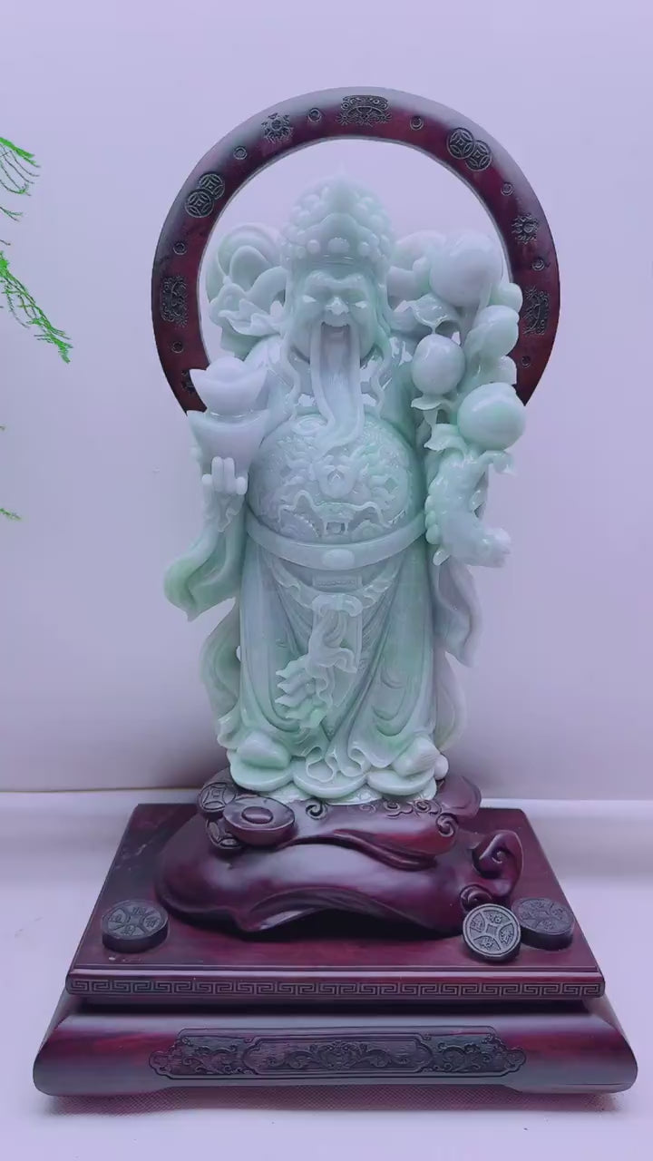 翡翠財神擺件