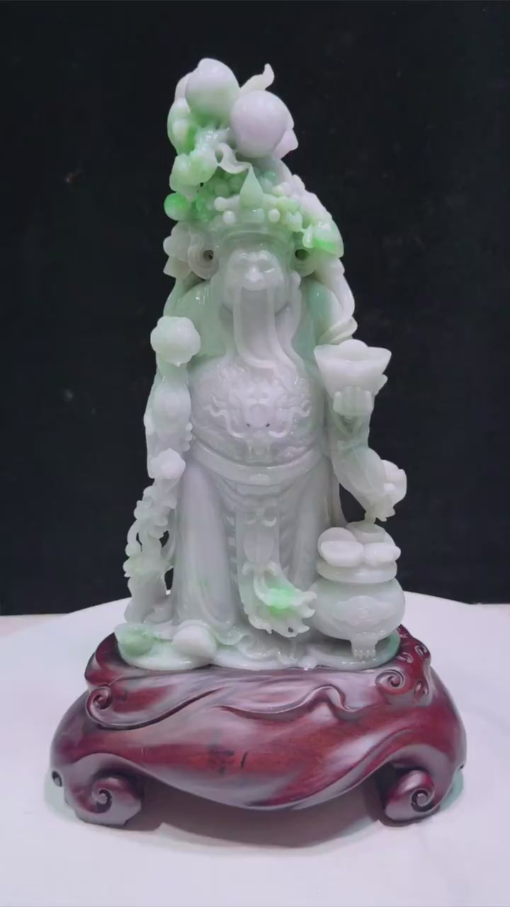 翡翠財神擺件