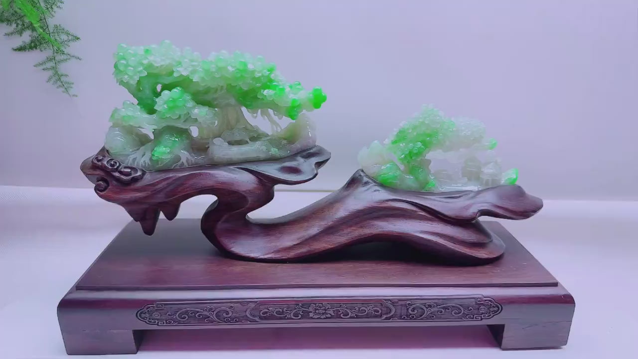 翡翠山水擺件