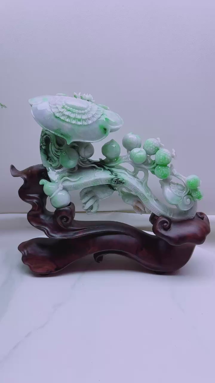 翡翠如意擺件