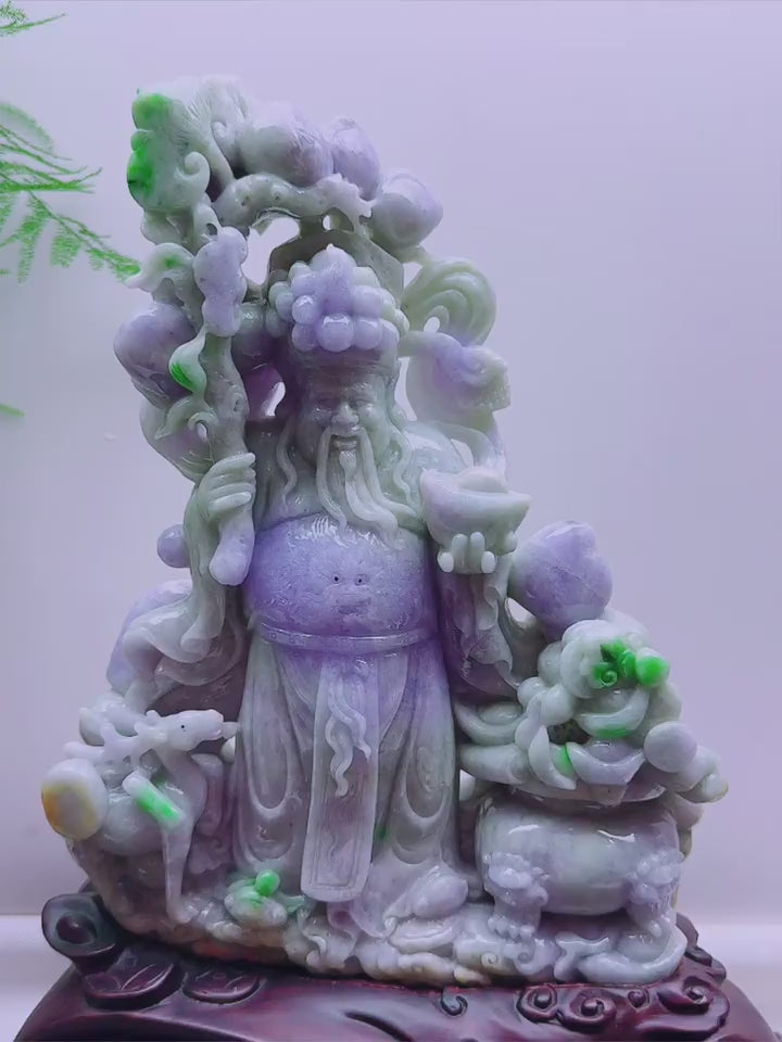 翡翠財神擺件