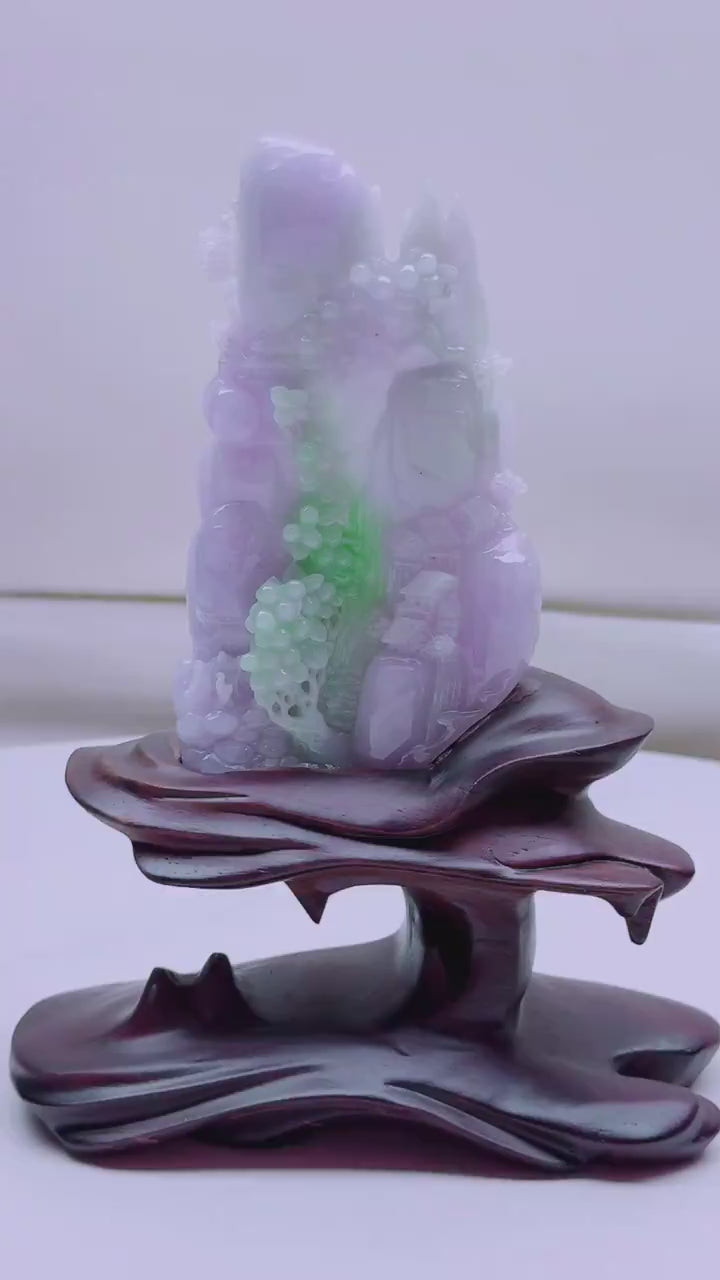 翡翠山水擺件