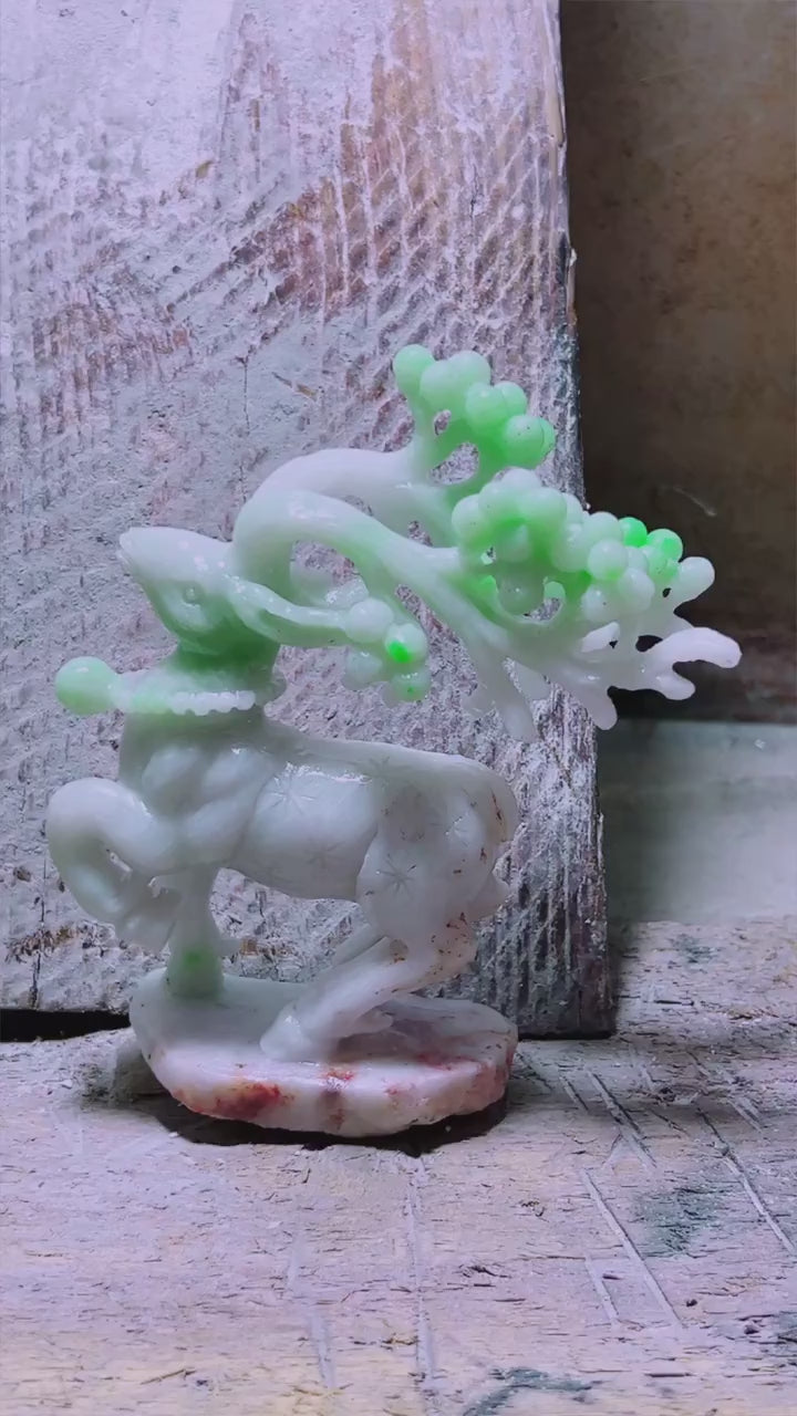 翡翠一路生花擺件