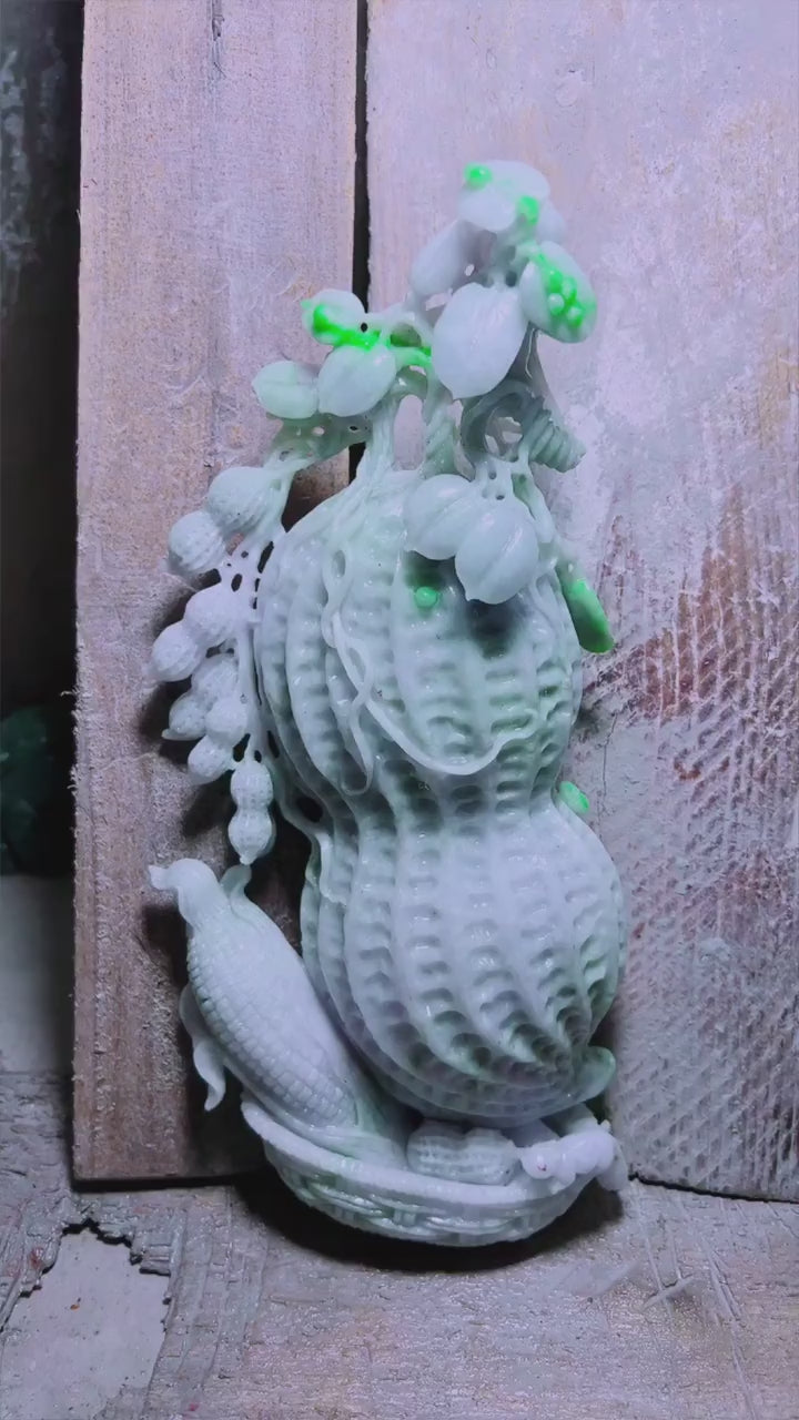 翡翠好事發生擺件