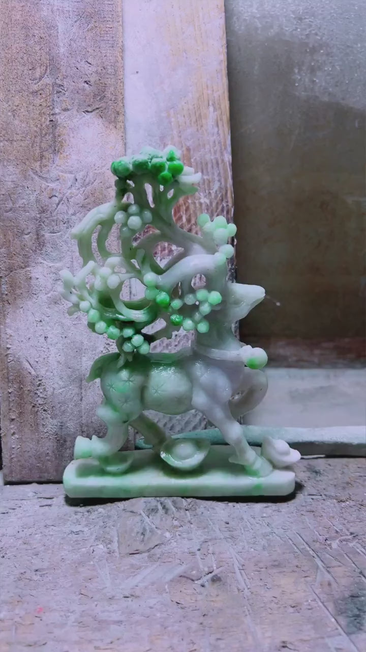 翡翠一路生花擺件