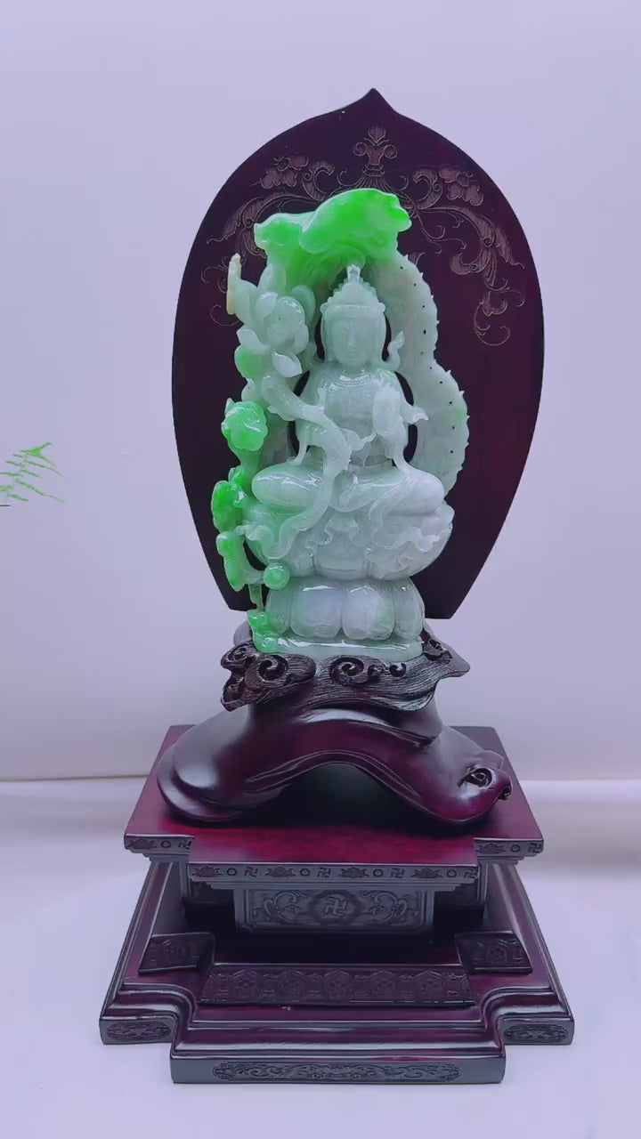翡翠觀音擺件