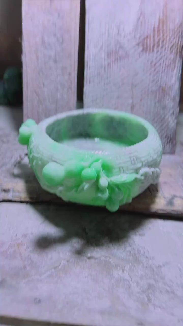 翡翠聚寶盆擺件