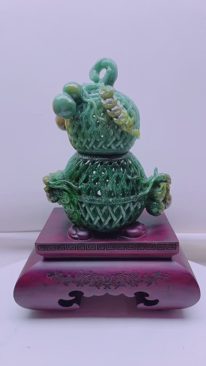 翡翠福祿擺件
