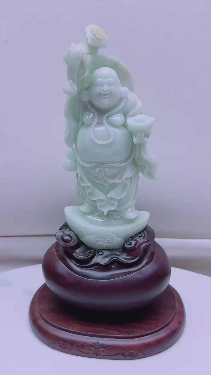 翡翠彌勒擺件