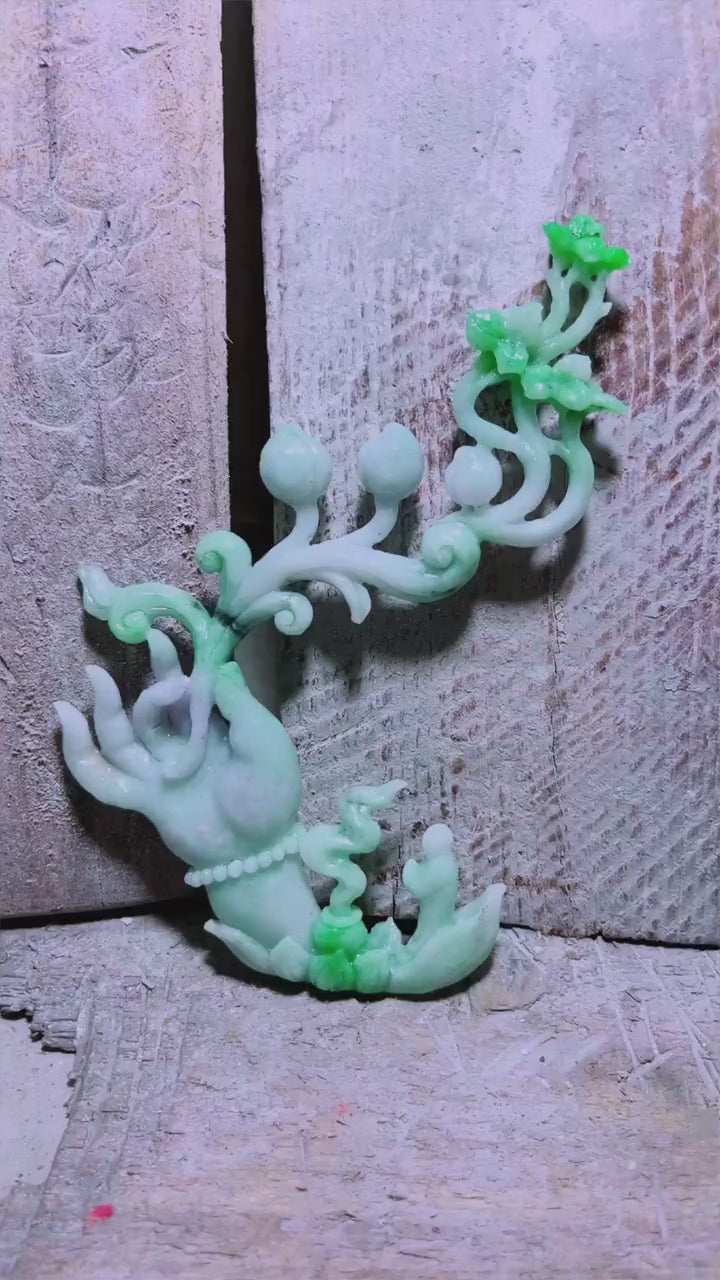 翡翠悟道擺件