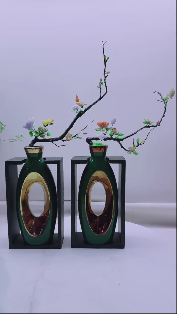 翡翠禪意梅花 創意擺件