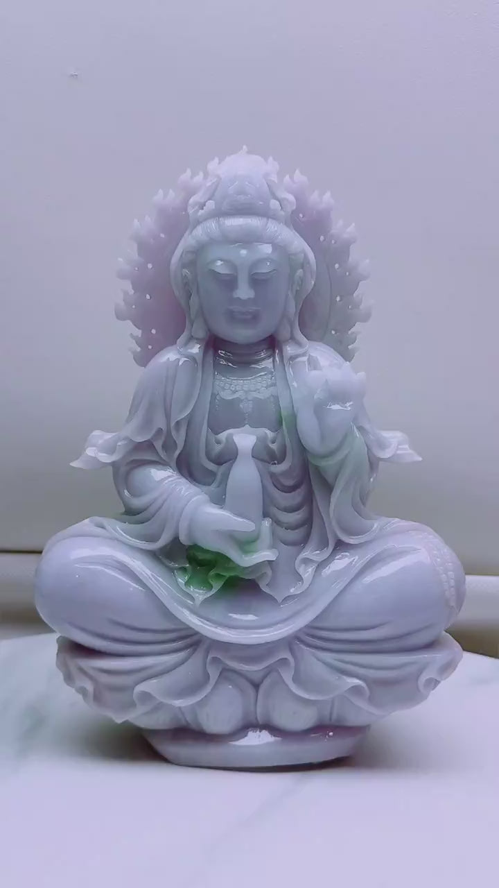 翡翠觀音擺件