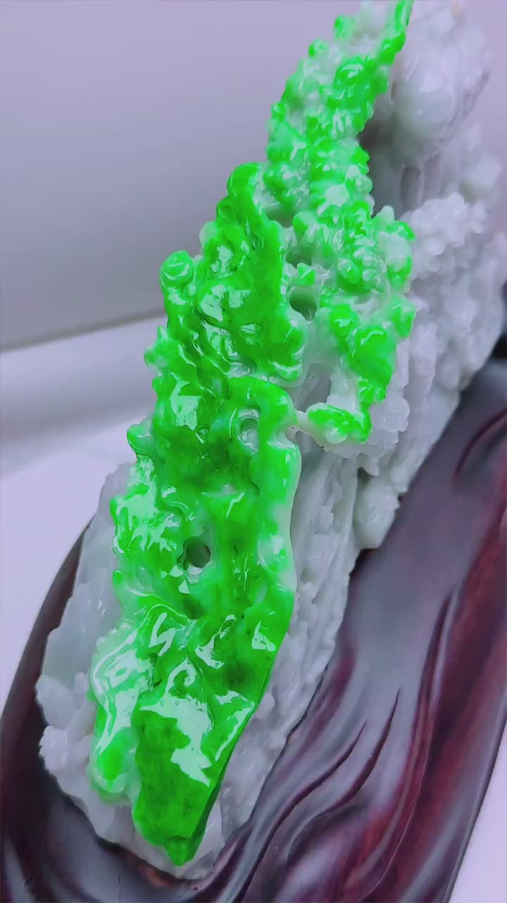 翡翠山水擺件