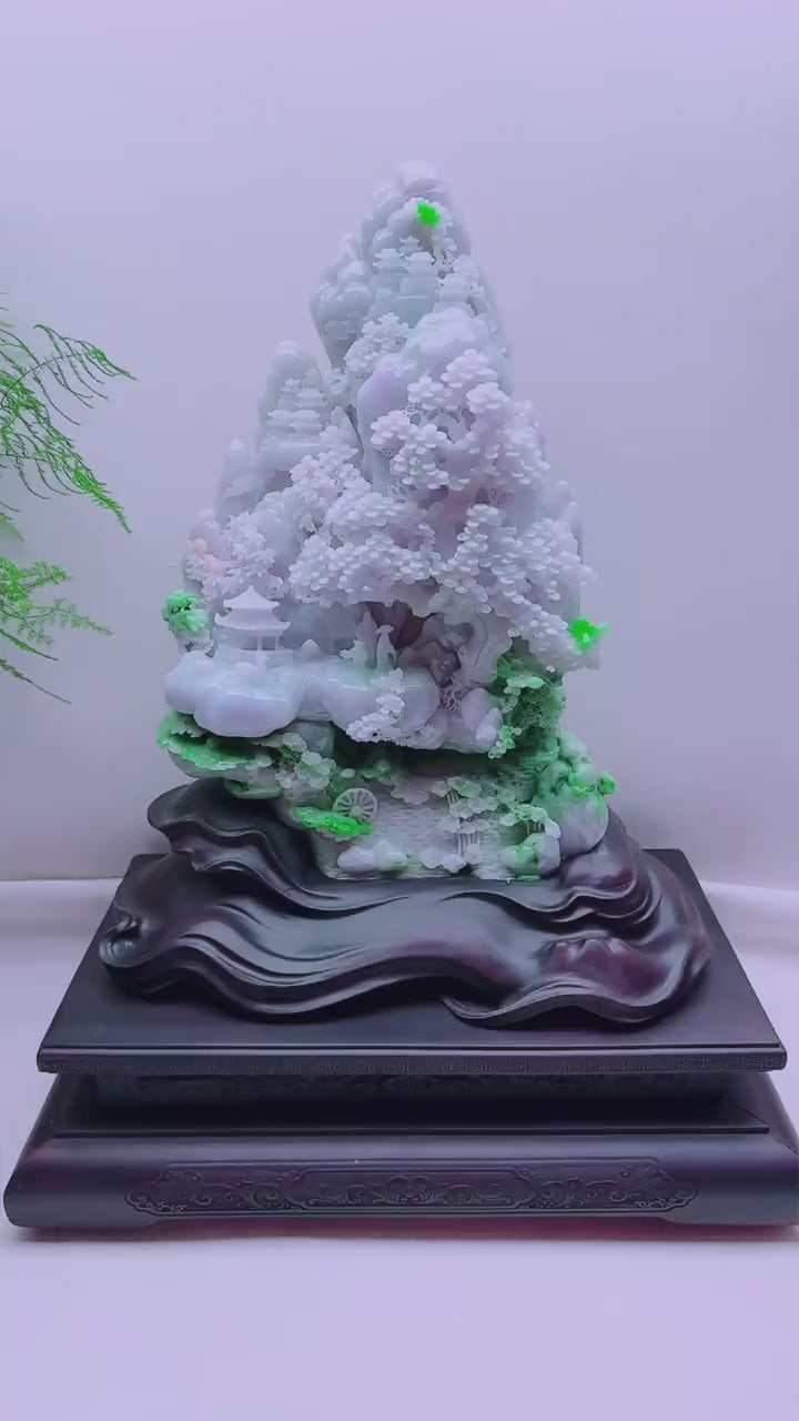 翡翠山水擺件