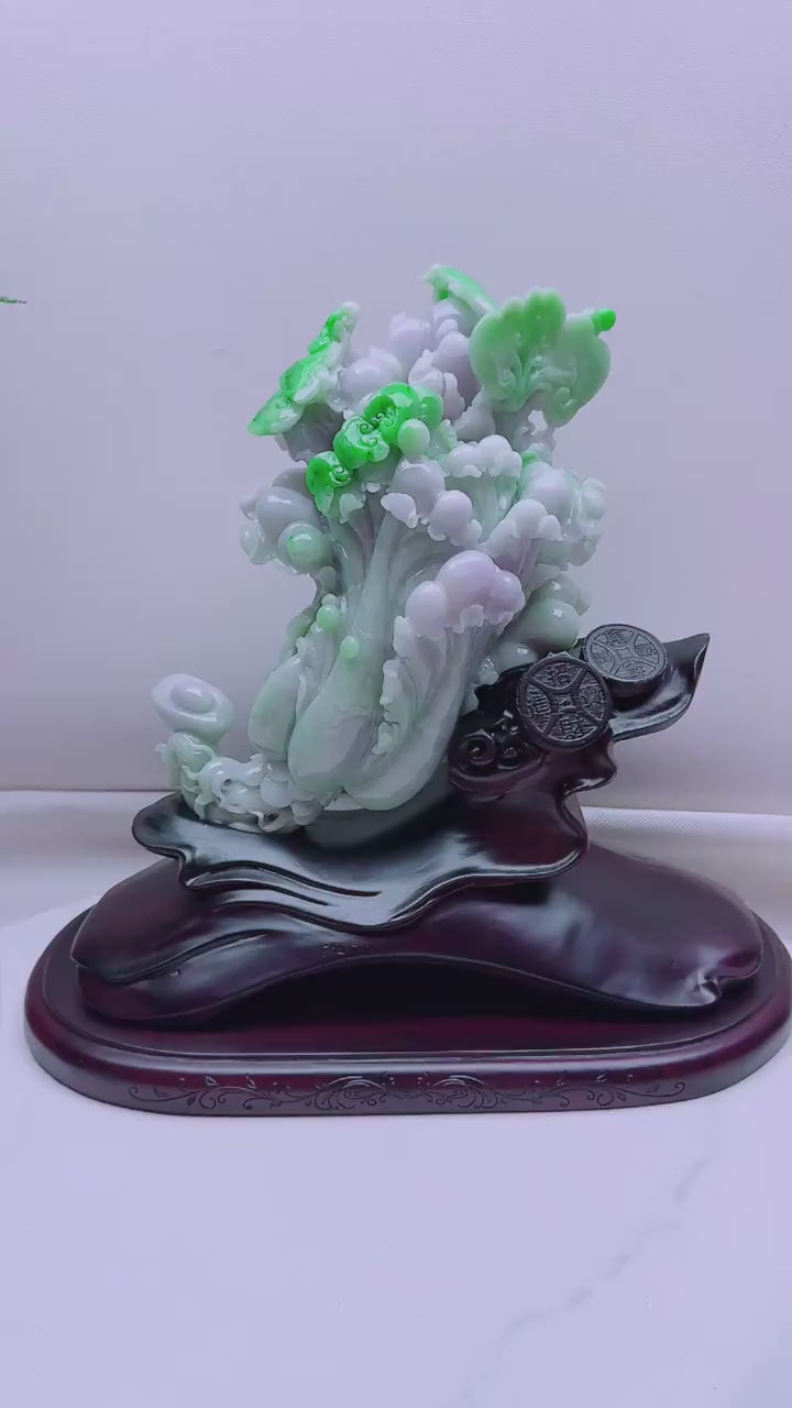 翡翠百財擺件