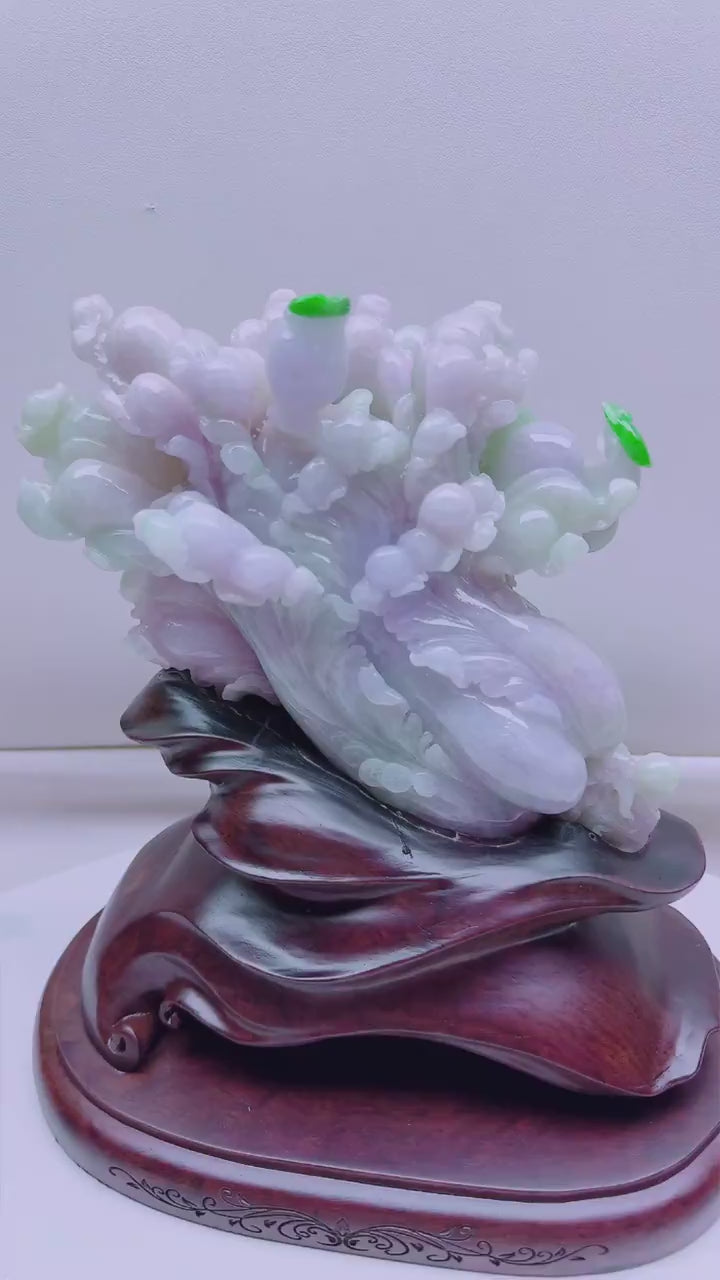 翡翠百财擺件